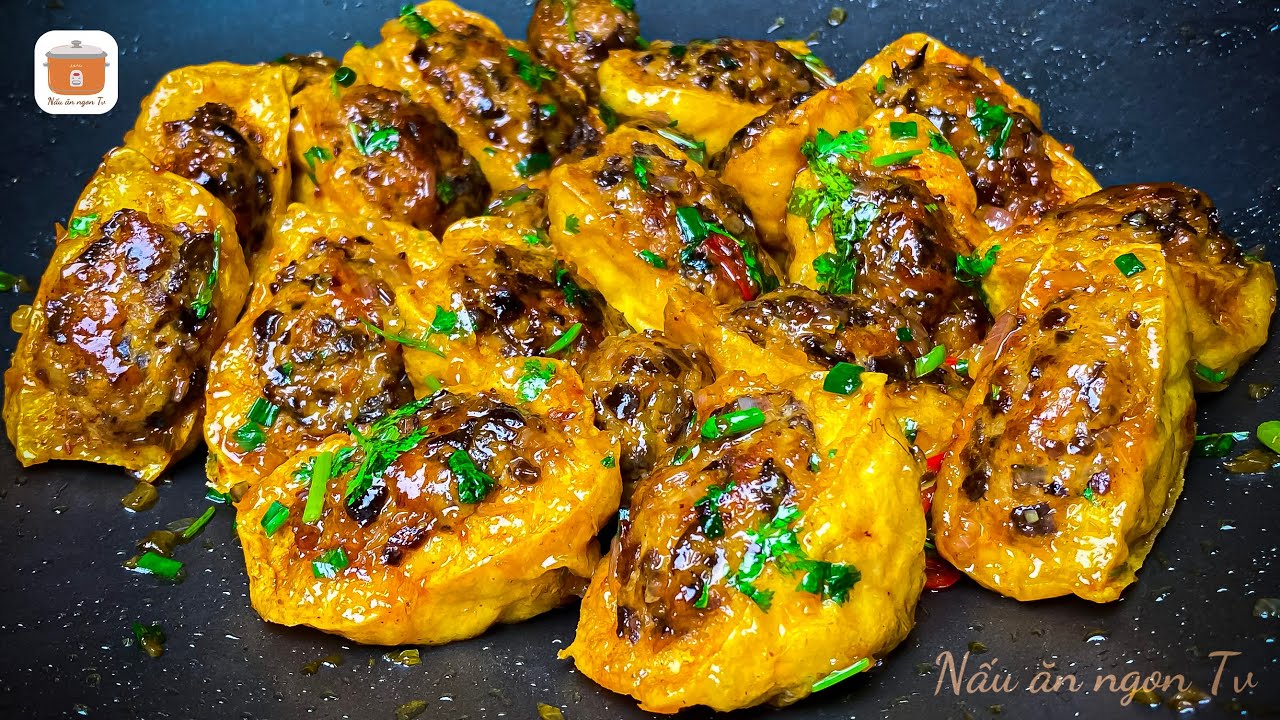 Đừng sốt cà nữa, hãy làm ĐẬU HŨ NHỒI THỊT CHIÊN MẮM ngon gấp 10 lần !