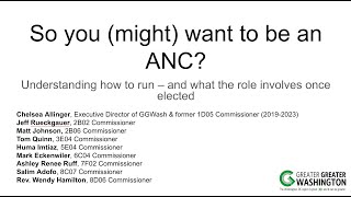 Greater Greater Washington 2024 Advisory Neighborhood Commissioner Training