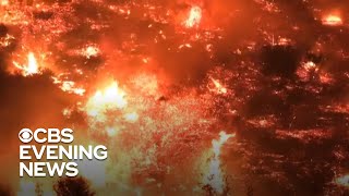 Strong winds fuel Bond Fire in Southern California