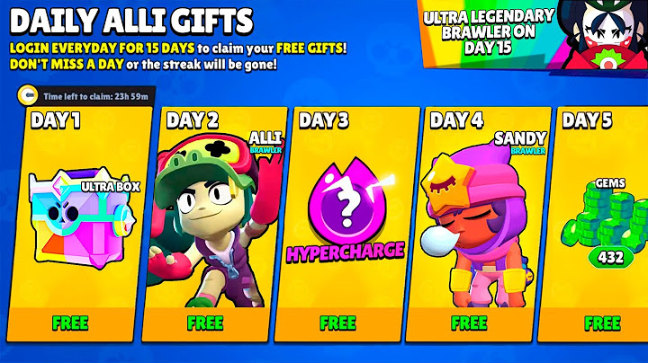 DAILY ALLI FREE GIFTS!🎁- NEW BRAWLER In Brawl Stars