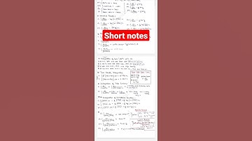 Indefinite integration short notes for JEE🔥 | JEE 2022, 2023
