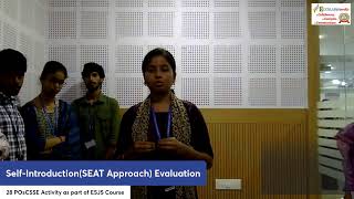 28POs CSSE Self-Introduction (SEAT Approach) Evaluation as part opf ESJS Course (CH-3) (08/08/26)