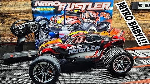 This RC is Pure Nostalgia! NITRO RUSTLER FIRST START!