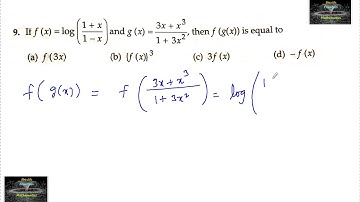 If f(x)= log (1+x/1-x) and g(x) = 3x+x^3/ 1+3x^2 then f(g(x)) is equal to
