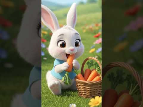 🐰 أرنب صغير! 🎵 A cute Arabic nursery rhyme about a little rabbit! 🥕🌈 #ArabicKids #KidsSongs