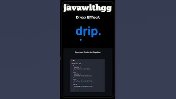 Water Drop HTML code with CSS code