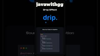 Water Drop HTML code with CSS code