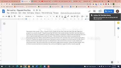 Hướng dẫn làm bài trên Google Docs và nộp bài trên Google Classroom