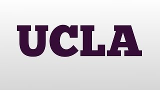 UCLA meaning and pronunciation