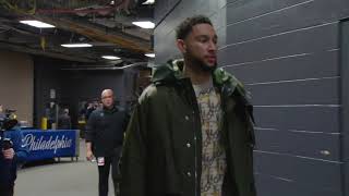 Ben Simmons arrives for his return to Philadelphia | NBA on ESPN screenshot 4