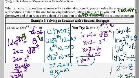 5.4B Solving Radical Equations Part 1