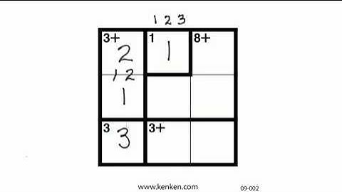 KenKen 3X3