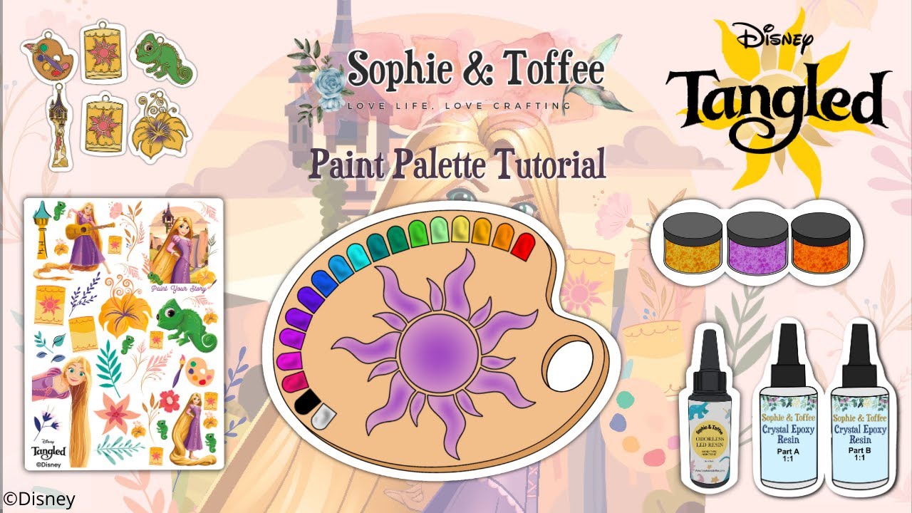 Tangled Colorway Tangled Paint Palette Tutorial - YouTube