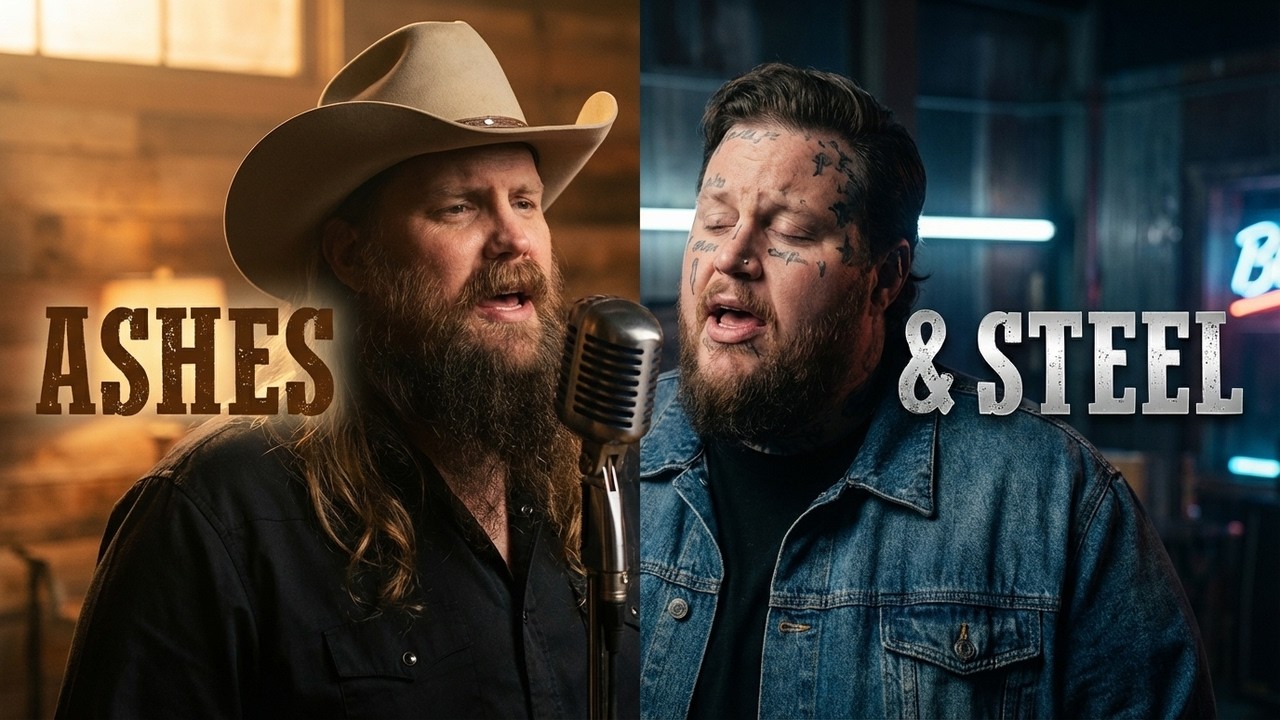 在 YouTube 上觀看「Chris Stapleton ft. Jelly Roll - Ashes & Steel」 在 YouTube 上觀看「Chris Stapleton ft. Jelly Roll - Ashes & Steel」