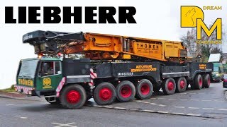 LIEBHERR LG 1550 MOBILKRAN THÖMEN HAMBURG GITTERMASTKRAN SCHWERTRANSPORT | DREAM MACHINES