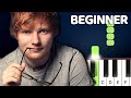 Perfect - Ed Sheeran | BEGINNER PIANO TUTORIAL