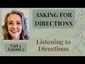 Listening to Directions in English (Map Practice for Beginners) | Unit 4 Lesson 3