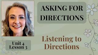 Listening to Directions in English (Map Practice for Beginners) | Unit 4 Lesson 3