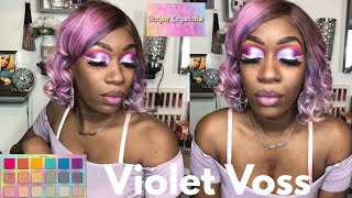 Violet Voss Sugar Crystals Pastel Eyeshadow Palette Tutorial Review