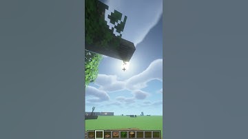 Tree Swing Tutorial In Minecraft #minecraft #10m #shortsfeed #20m #shorts #short #trending #hack