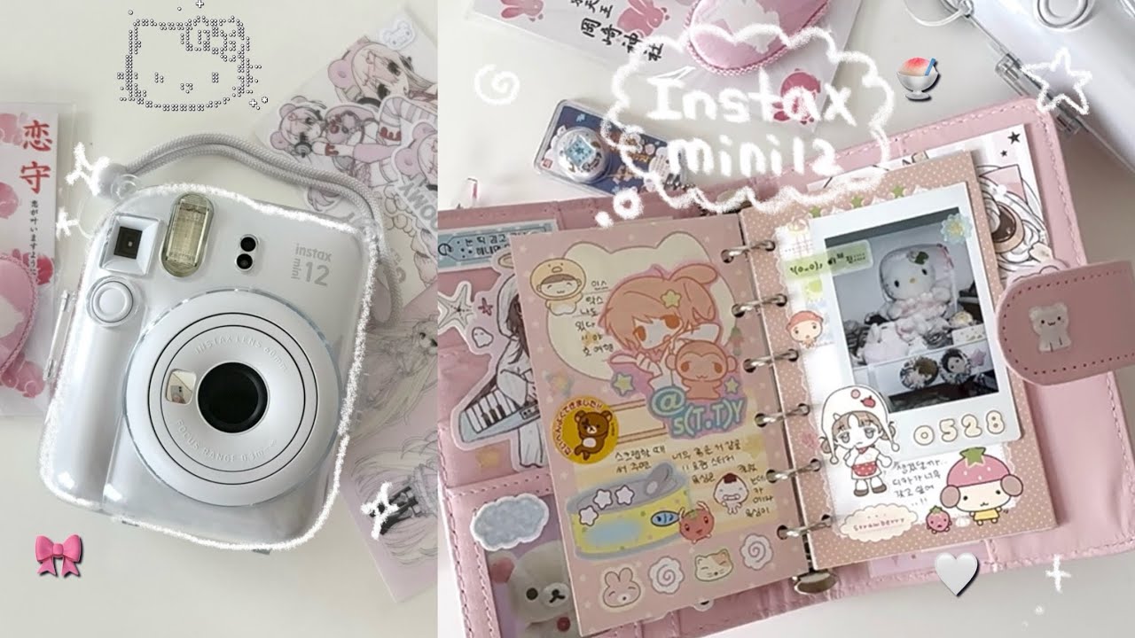 후지 인스탁스미니12 언박싱하고 다꾸해요･*☆| 타오바오 쉽겟 하울 Fuji instax mini 12