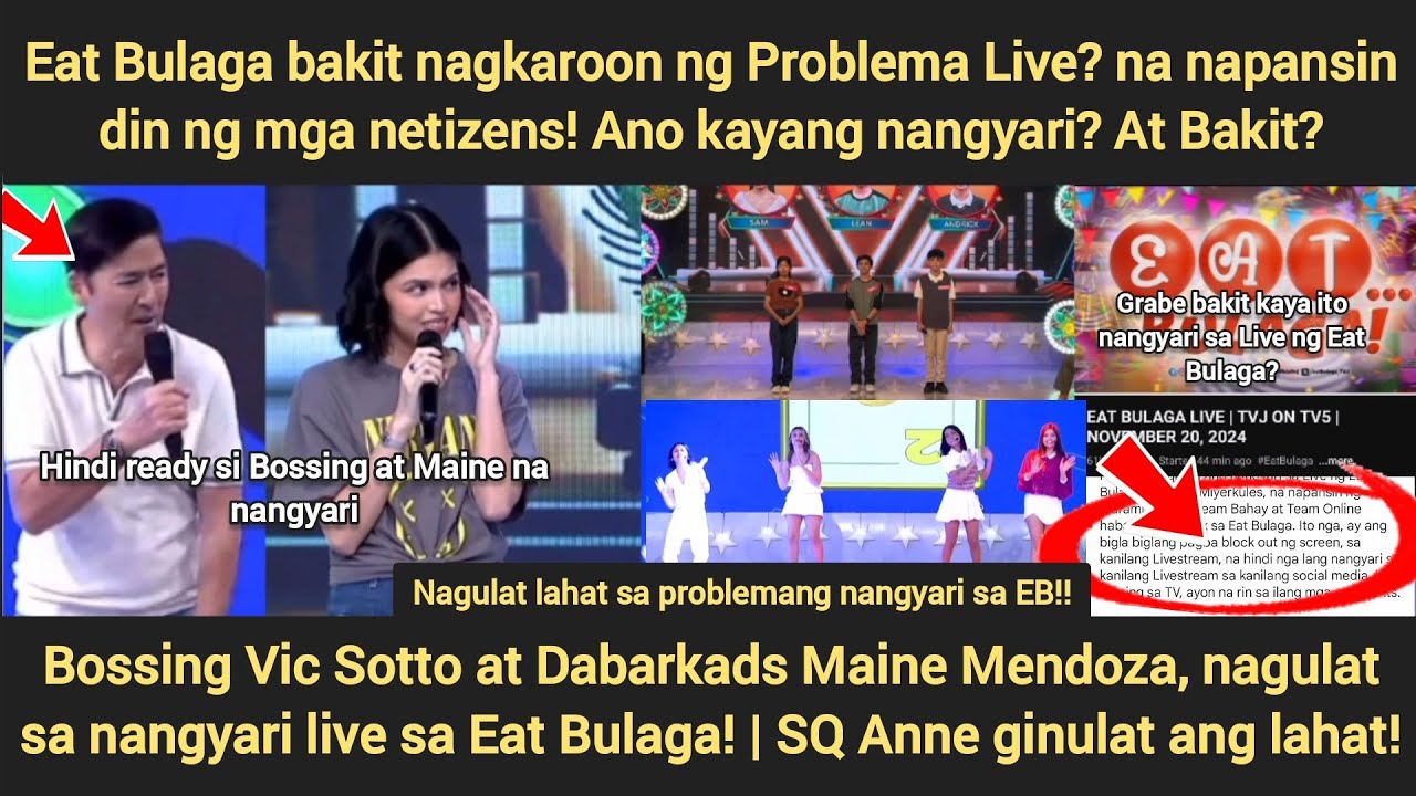 Hala! Bakit kaya ito nangyari sa Eat Bulaga Live? Mga netizens napansin ...