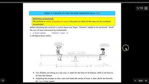 Centroid of an Area by Integration- Calculus_Simple Approach.