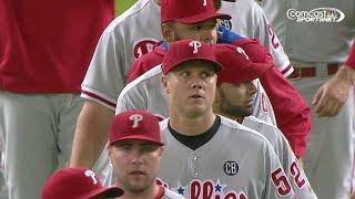 PHI@MIA: Papelbon ends the game with a strikeout