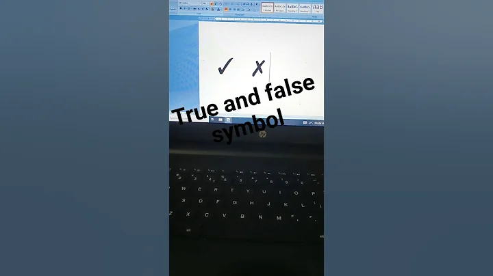 True and false symbol in ms word#shorts#short#ytshorts#trending#computer#viral