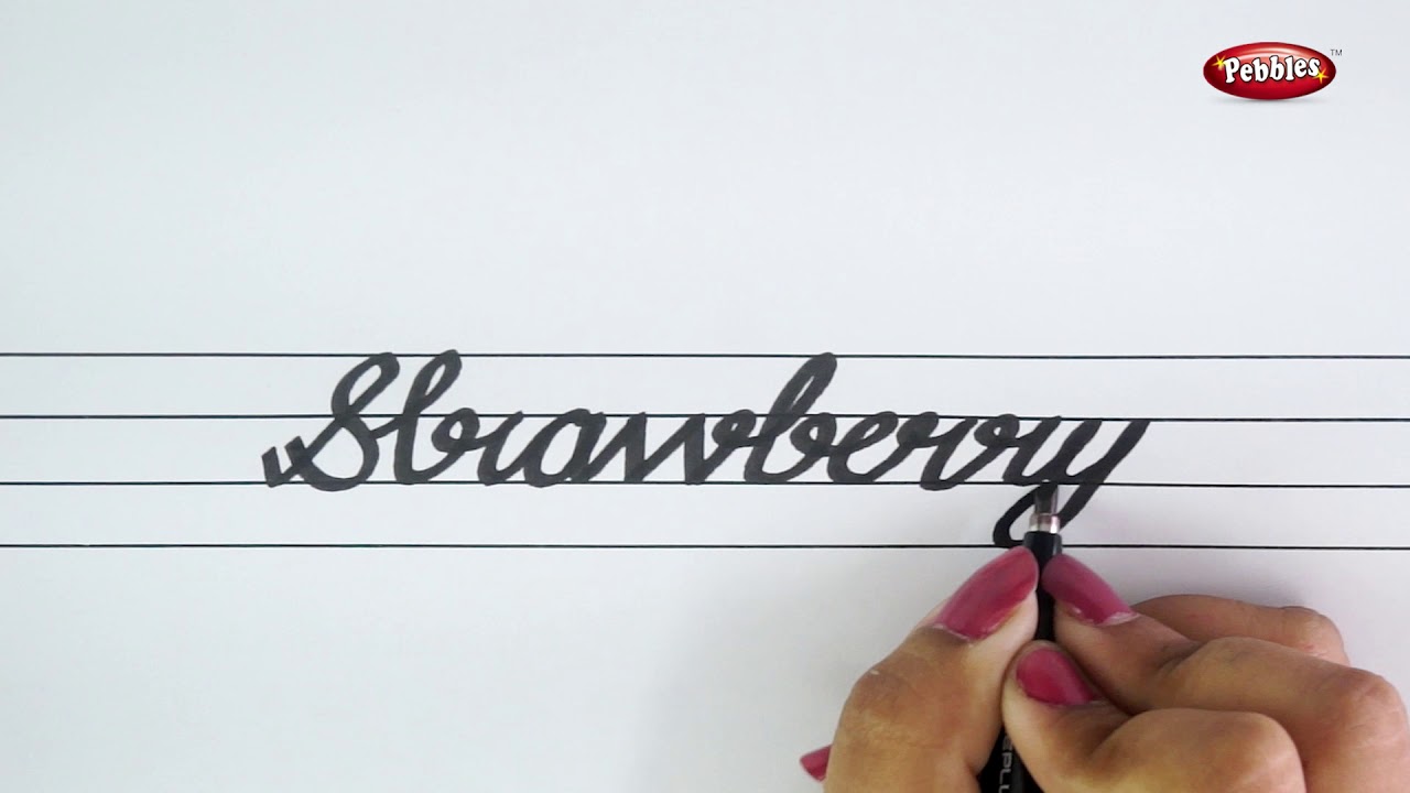 Calligraphy Basics  Writing Names of Fruits in Calligraphy  Learn  Calligraphy For Beginners