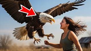 أنقذت شابة عقاباً ذهبياً مصاباً بكسر في جناحه... لن تصدق كيف عبّر لها عن امتنانه! screenshot 3