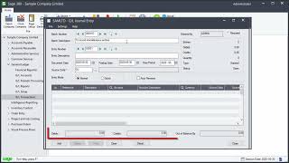 How to Create Journal Entries & General Ledger Batches