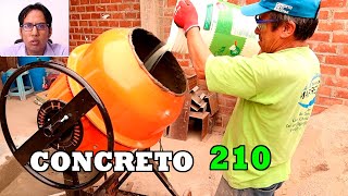 🏠CONCRETO 210 kg cm2 dosificación PERU #construccion #concreto #concreto210 #prensahidraulica