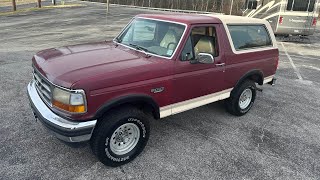 Test Drive 1993 Ford Bronco 4x4 SOLD $10,900 Maple Motors #2452
