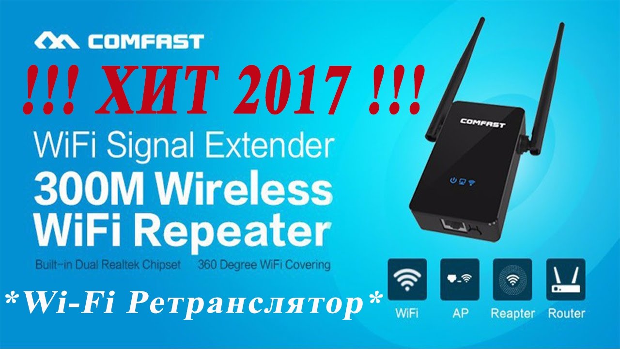 Интернет репитер или просто роутер COMFAST CF-WR302S WIFI 300 Мбит/С ...