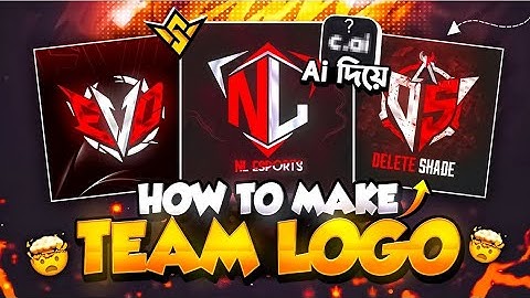 Make an Esports Team Logo with AI in Just 1 Click! 🔥