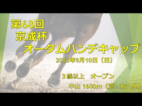 【競馬予想】20230910第68回京成杯オータムハンデキャップ_予想