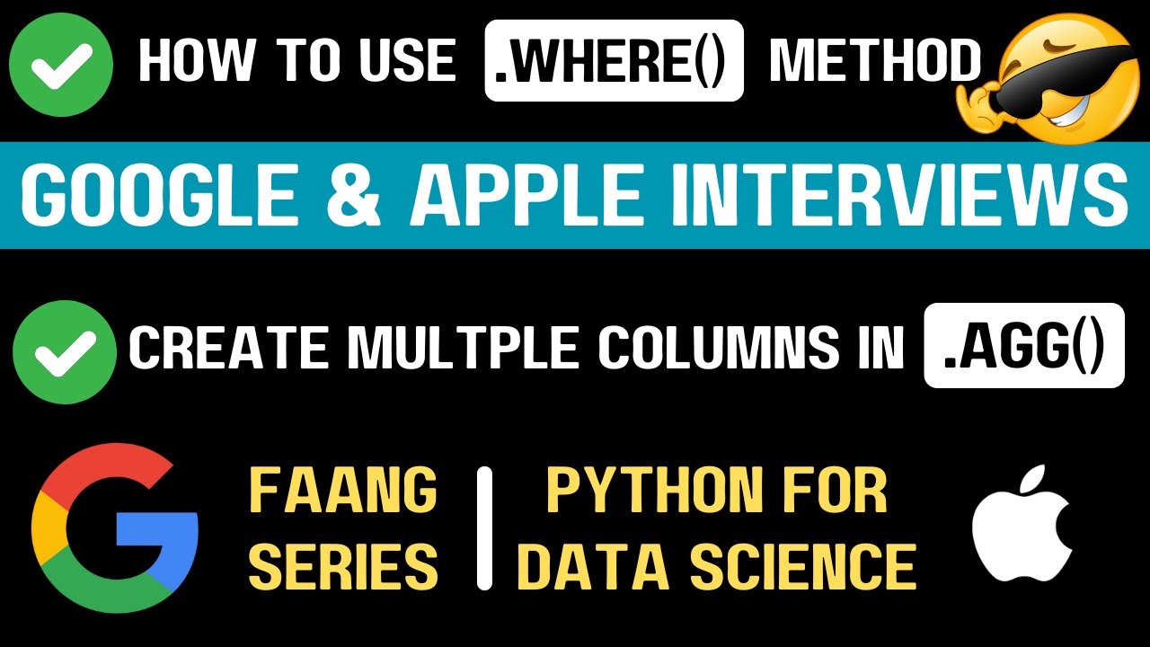 (MEDIUM) Google & Apple asked to solve this in 1 line - Learn this trick - Python for Data Science