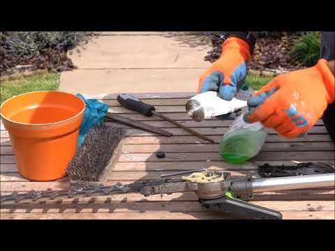 HOW TO..... Clean, Maintain & Grease your EGO Hedge trimmer attachment -- (EGO SERIES PT5)