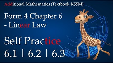 KSSM Form 4 Add Maths Chapter 6 | Self Practice 6.1 | Self Practice 6.2 | Self Practice 6.3