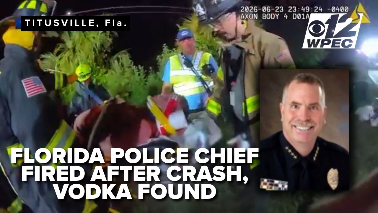 Florida police chief fired after crash, where vodka was found in ...