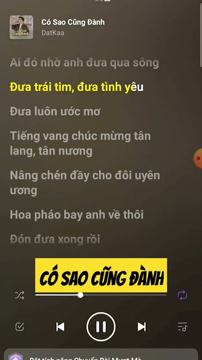 Có Sao Cũng Đành - Datkaa #relax #karaoke #music