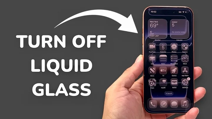 How To Turn Off Liquid Glass On iPhone (iOS 26)?
