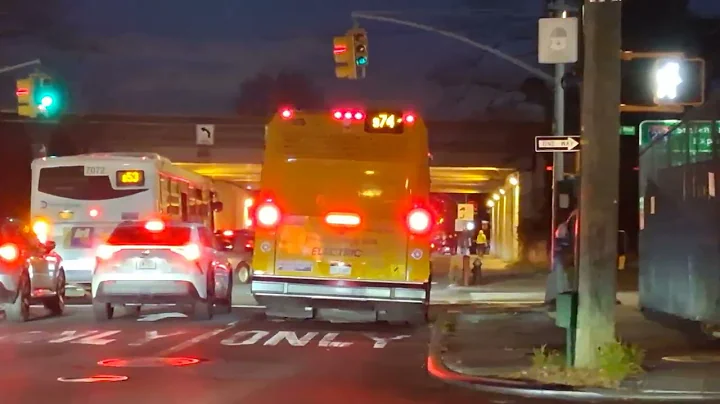 MTA Bus: 2024 Novabus LFSe+ #5029 on the S74 @ Targee St / Clove Road 