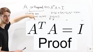 Proof: Orthogonal Matrices Satisfy A^TA=I