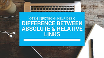 Difference between absolute and relative links
