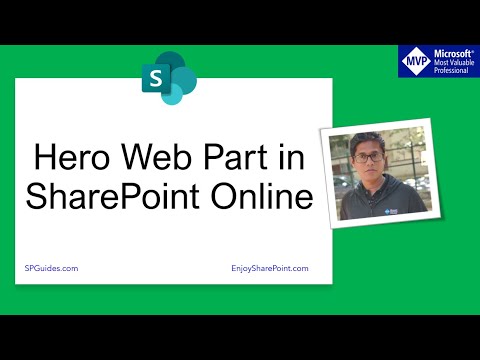 Hero Web Part in SharePoint Online | SharePoint online hero web part