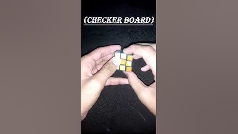 Checker board pattern on smallest 3x3 cube by Cubing 2.0 (shorts) #ytshorts #cubesolver