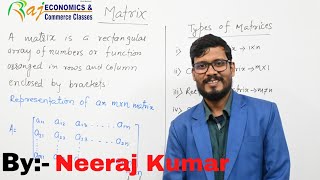 Lecture -1 | Matrix, meaning and types | Mathematical Economics and business Mathematics| Economics
