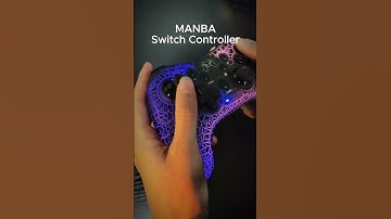 The unique crackle LED Switch controller from Manba! #MANBA #accessories  #switchcontroller #game